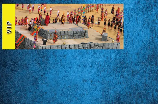 Inti Raymi 2026 Ticket. Orangefarbener Abschnitt + Tourbus