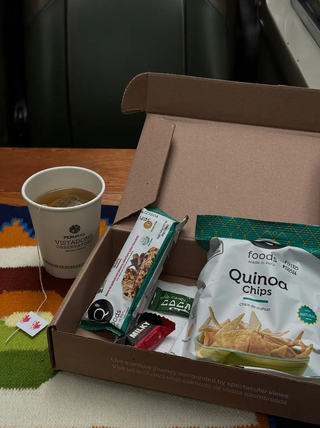 Collations et boissons de l'observatoire Vistadome